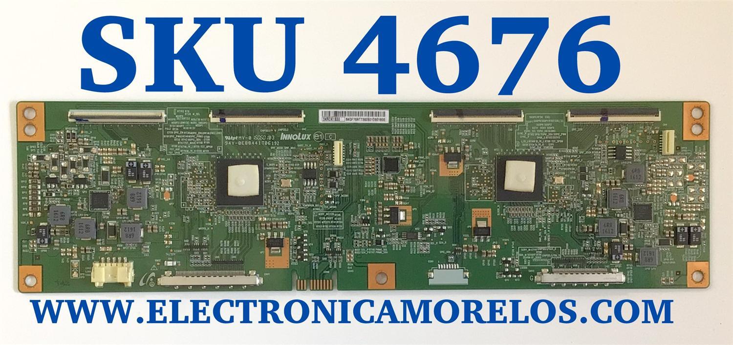 T-CON PARA TV SONY / NUMERO DE PARTE 3KRDK1S30 / 94V-0E884411T0 / DISPLAY V750DK1-QS3 / MODELO XBR-75Z9D / XBR75Z9D